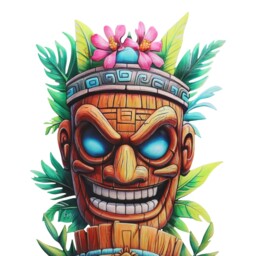 Indoor and Outdoor Tiki Trio Wall Hanging - Wilko - thumbnail 4