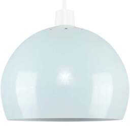 ValueLights Mini Arco Pale Blue Metal Pendant Shade - Size: 17 x 21.5 x 21.5cm - Wilko - thumbnail 1