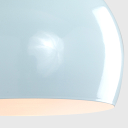 ValueLights Mini Arco Pale Blue Metal Pendant Shade - Size: 17 x 21.5 x 21.5cm - Wilko - thumbnail 6