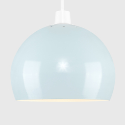 ValueLights Mini Arco Pale Blue Metal Pendant Shade - Size: 17 x 21.5 x 21.5cm - Wilko - thumbnail 5