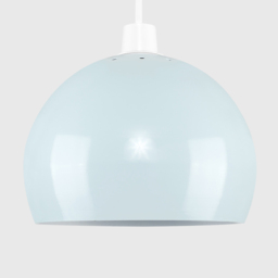 ValueLights Mini Arco Pale Blue Metal Pendant Shade - Size: 17 x 21.5 x 21.5cm - Wilko - thumbnail 4