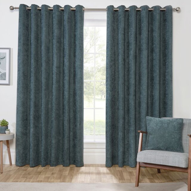 Alden Thermal Curtains - Emerald/168cm/183cm - Size: W 66 x D 72cm - Divante - Wilko - image 1