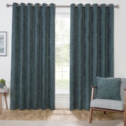 Alden Thermal Curtains - Emerald/168cm/183cm - Size: W 66 x D 72cm - Divante - Wilko - thumbnail 1