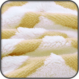 Velosso Ochre Chevron Sherpa Throw 150 x 200cm - Wilko - thumbnail 4