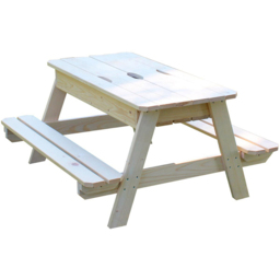 Soulet Kids 4 Seater Wooden Picnic Table with Sand Pit - Tan - Wilko - thumbnail 3