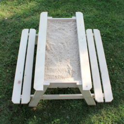 Soulet Kids 4 Seater Wooden Picnic Table with Sand Pit - Tan - Wilko - thumbnail 5