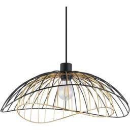 Dillon Black Shade Black and Gold - Wilko