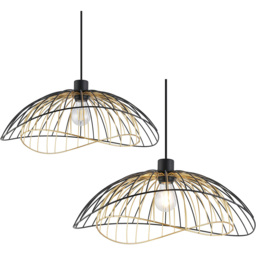 Dillon Black Shade Black and Gold - Wilko - thumbnail 5
