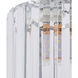Living and Home Chrome Crystal E27 Ceiling Light - Size: 17.5 x 12.5 x 12.5cm - Wilko - thumbnail 6