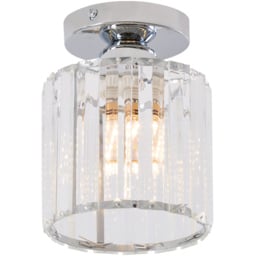 Living and Home Chrome Crystal E27 Ceiling Light - Size: 17.5 x 12.5 x 12.5cm - Wilko - thumbnail 4