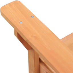 Outsunny Solid Fir Wood Garden Storage Bench - Size: 2 Seater - Brown - Wilko - thumbnail 5