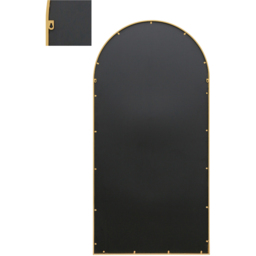 MirrorOutlet The Arcus Gold Framed Arched Leaner and Wall Garden Mirror 200 x 100cm - Size: 200 x 100 x 3cm - Wilko - thumbnail 5