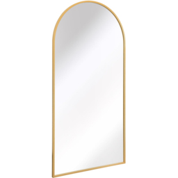 MirrorOutlet The Arcus Gold Framed Arched Leaner and Wall Garden Mirror 200 x 100cm - Size: 200 x 100 x 3cm - Wilko - thumbnail 4