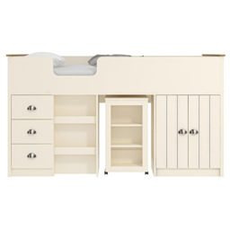 Lexington Cream Mid Sleeper Bed - Size: Single - Wilko - thumbnail 6