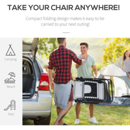 Outsunny Light Grey Zero Gravity Folding Recliner Chair - Size: 1 Seater - Wilko - thumbnail 6