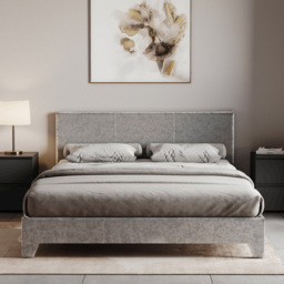 VIDA DESIGNS Victoria Double Silver Velvet Bed Frame - Wilko - thumbnail 5
