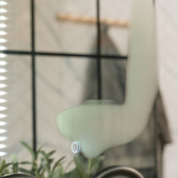 ValueLights Rectangular LED Strip Light Bathroom Mirror with Touch Control - Size: 50 x 2.5 x 70cm - Silver - Wilko - thumbnail 5