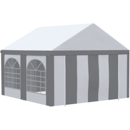 Outsunny 4x4m Gazebo Tent Grey - Size: 40 x 66 x 312cm - Wilko - thumbnail 3