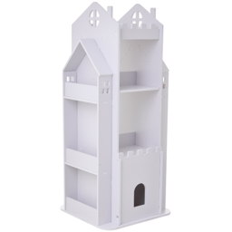 Living and Home 4 Tier White Rotating Kids Castle Bookshelf - Size: 4 Shelf - Wilko - thumbnail 3