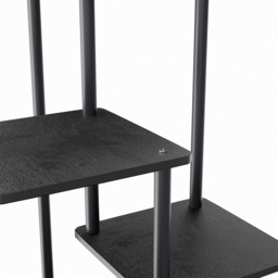 H&O Direct 5 Shelf Black Metal Plant Display Stand - Size: 95 x 39 x 30cm - Wilko - thumbnail 5