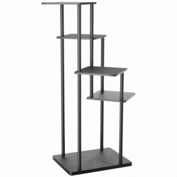 H&O Direct 5 Shelf Black Metal Plant Display Stand - Size: 95 x 39 x 30cm - Wilko - thumbnail 4