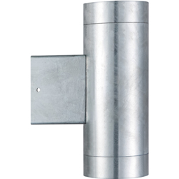Nordlux Tin Maxi Galvanised Double Wall Light - Size: 20.5 x 7.5 x 20.5cm - Silver - Wilko - thumbnail 4