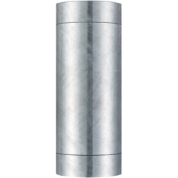 Nordlux Tin Maxi Galvanised Double Wall Light - Size: 20.5 x 7.5 x 20.5cm - Silver - Wilko - thumbnail 5
