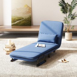 Costway Blue 3 in 1 Convertible Sofa Bed - Size: Single - Wilko - thumbnail 5