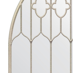 MirrorOutlet Buttercup Country Arch Garden Mirror 140 x 75cm - Size: 140 x 75 x 3cm - Silver - Wilko - thumbnail 4