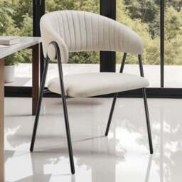 tectake Bedano Set of 6 Greige Dining Chair - Grey - Wilko - thumbnail 1