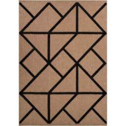 Desire Rugs Harper Black Prism Rug 50 x 80cm - Wilko - thumbnail 1