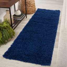 Desire Rugs Oxford Navy Plain Shaggy Rug 160 x 230cm - Wilko - thumbnail 6