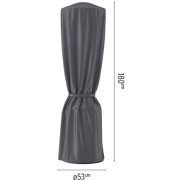 Platinum AeroCover Polyester Cylinder Breathable Patio Heater Cover - Size: 180 x 53 x 53cm - Grey - Wilko - thumbnail 4