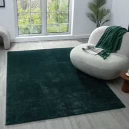 Desire Rugs Comfy Emerald Anti Slip Felt Backing Rug 80 x 120cm - Green - Wilko - thumbnail 3