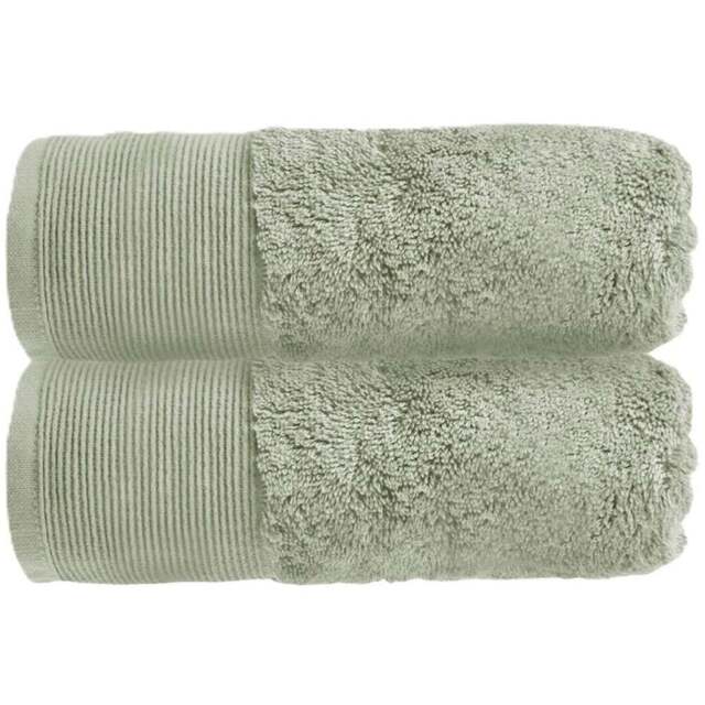Allure Bath Fashions Bamboo Sage Green Luxury Marlborough Hand Towel - Size: 50 x 90cm - Wilko - image 1