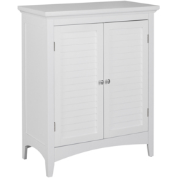 Teamson Home Glancy 2 Door White Wooden Floor Storage Cabinet - Size: 81.3 x 33.0 x 66.0cm - Wilko - thumbnail 3