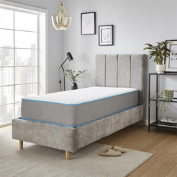 Starlight Beds Single Bubble Hybrid Memory Foam Layer Open Coil Spring Mattress - Grey - Wilko - thumbnail 3