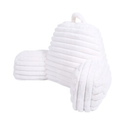 Ribbed Faux Fur Cuddle Chair White - Size: 85 x 43 x 40 cm - Divante - Wilko - thumbnail 4