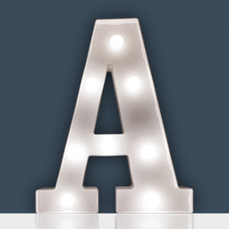 St Helens Battery Operated 3D LED Letter A Light - Size: 14 x 3 x 22cm - White - Wilko - thumbnail 3