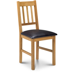 Julian Bowen Coxmoor Set of 2 Oak Chair - Brown - Wilko - thumbnail 4