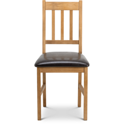 Julian Bowen Coxmoor Set of 2 Oak Chair - Brown - Wilko - thumbnail 5
