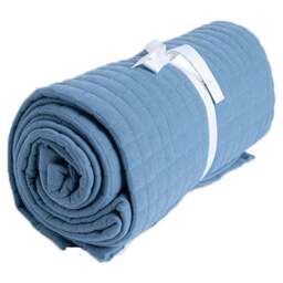 Serene Blue Crompton Cobalt Throw 150 x 200cm - Wilko - thumbnail 1