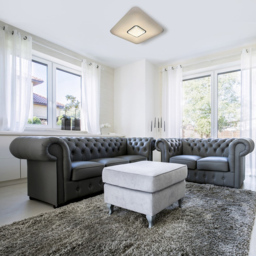 Milagro Yax White LED Ceiling Lamp 230V - Size: 44 x 44 x 7cm - Wilko - thumbnail 4