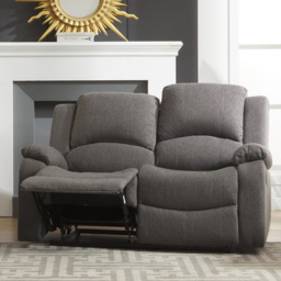 Marldon 2 Seater Dark Grey Manual Recliner Sofa - Artemis Home - Wilko - thumbnail 3