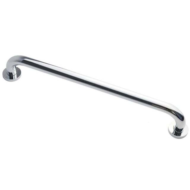 Nes Home Chrome Wall Mounted Straight Grab Bar 400mm - Size: 5 x 40 x 5cm - Silver - Wilko - image 1