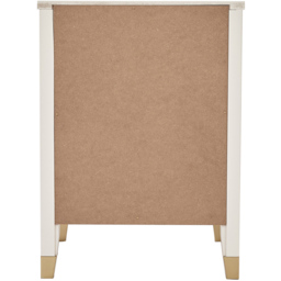 Palazzi 2 Drawer White Wide Bedside Table - Wilko - thumbnail 5