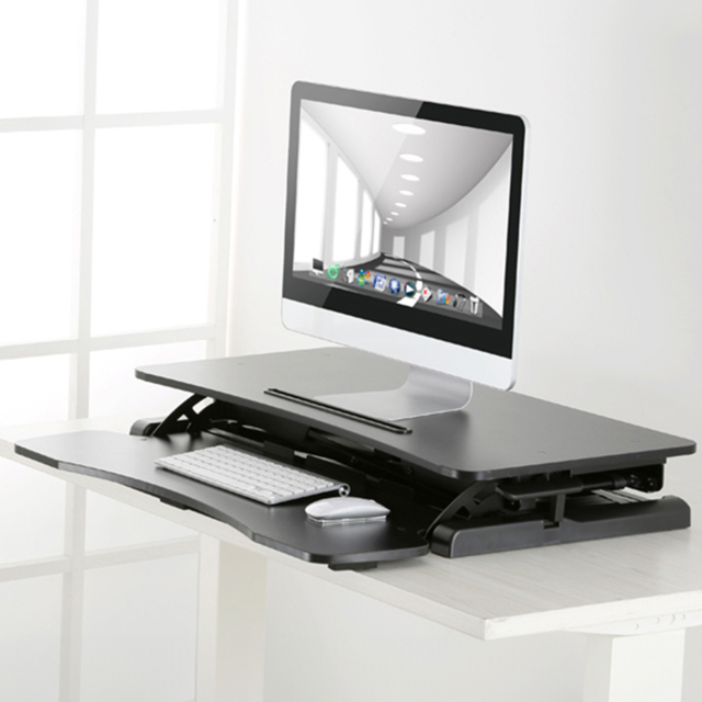ProperAV 2 Tier Gaming Desk Black - Size: 88.5 x 49 x 18.5cm - Wilko - image 1