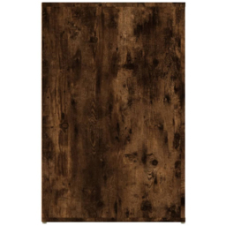 vidaXL Single Door Single Drawer Computer Desk Smoked Oak - Size: 75 x 100 x 49cm - Brown - Wilko - thumbnail 7