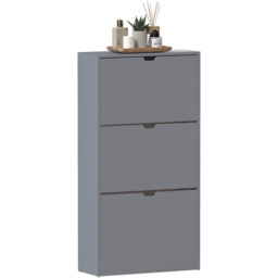 VIDA DESIGNS 3 Drawer Grey Shoe Cabinet - Wilko - thumbnail 3