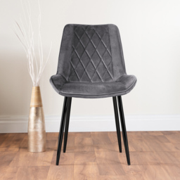 Furniturebox Elissa Cesano Marble Effect 2 Seater Round Dining Set White Grey and Black - Wilko - thumbnail 5